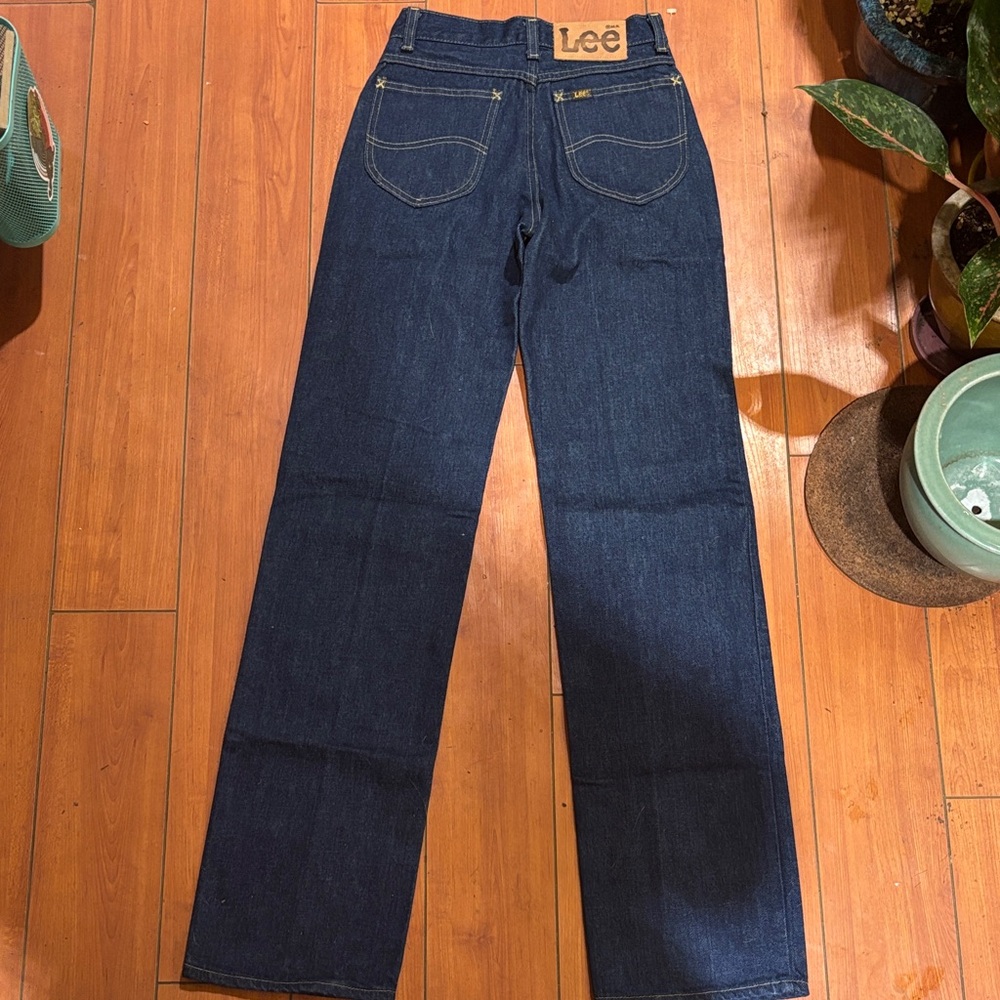 vintage dead stock Lee Women's High Rise Indigo Jeans - Picture 2 of 3